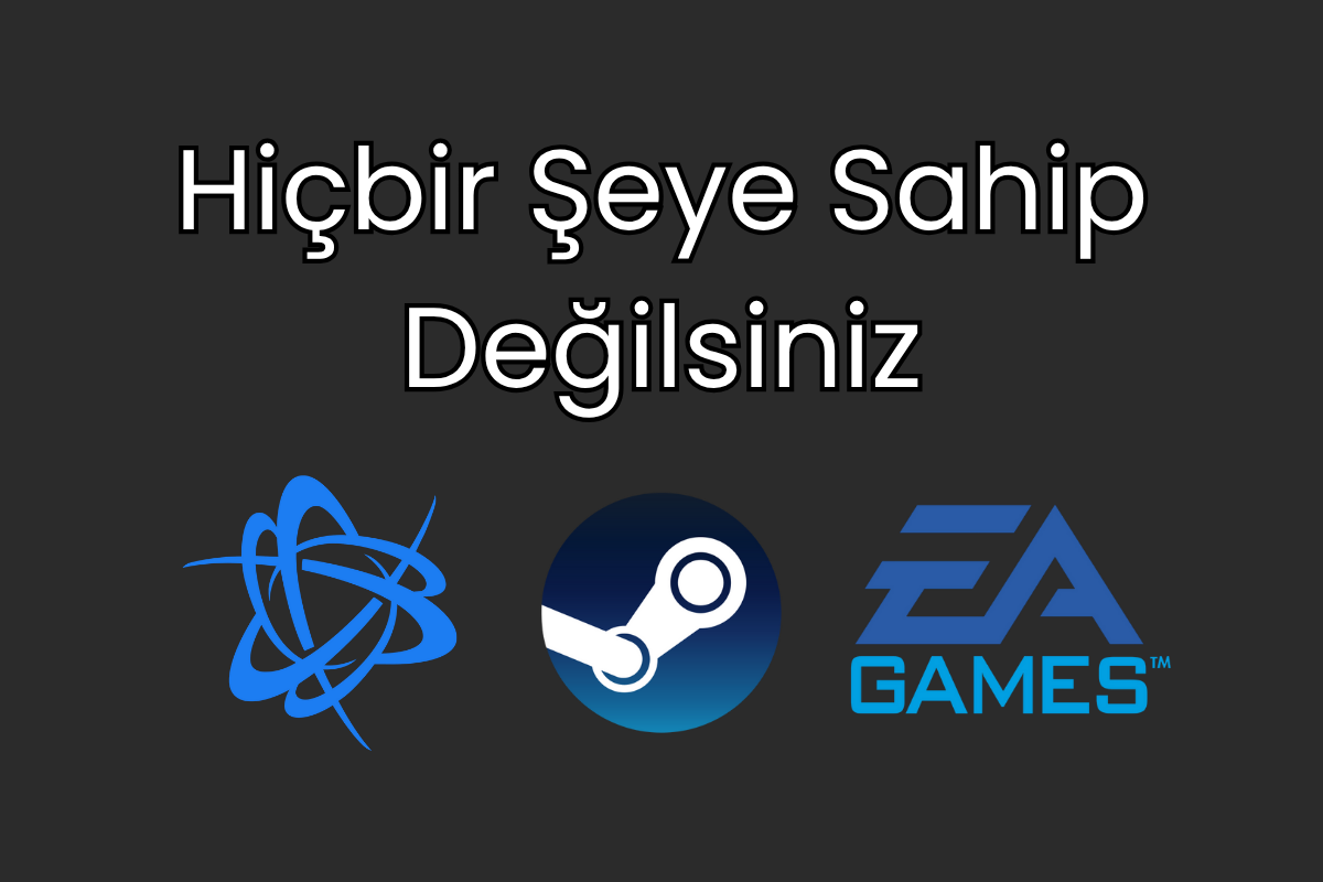 Battle-net, Steam ve Ea Games logosu