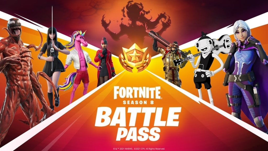 Fortnite sezon 8 sezon bileti afişi