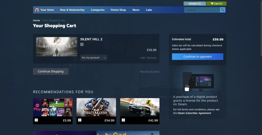 Steam lisans uyarısı