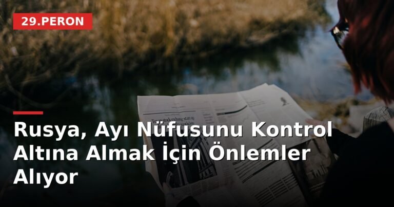 Rusya, Ayı Nüfusunu Kontrol Altına Almak İçin Önlemler Alıyor