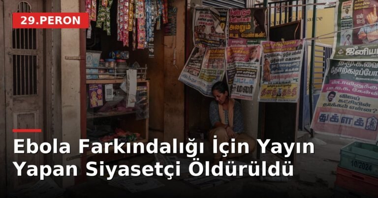 Ebola Farkındalığı İçin Yayın Yapan Siyasetçi Öldürüldü
