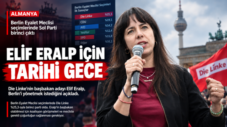 Elif Eralp Berlin seçimlerinde tarihi gece yaşadı