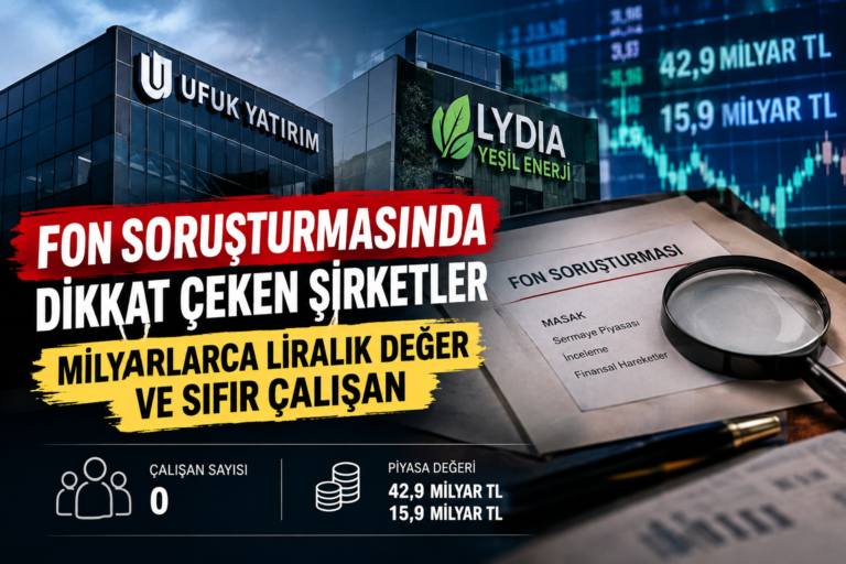 Fon soruşturmasında adı geçen Ufuk Yatırım ve Lydia Yeşil Enerji şirketlerinde sıfır çalışan detayı