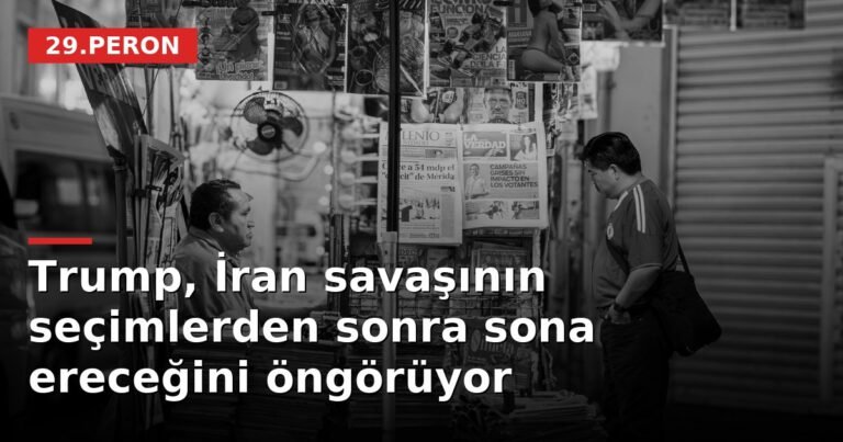 Trump, İran savaşının seçimlerden sonra sona ereceğini öngörüyor