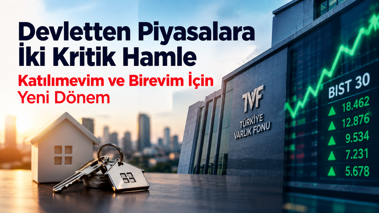 Katılımevim ve Birevim için Emlak Katılım hamlesi ve BIST 30 yatırımı