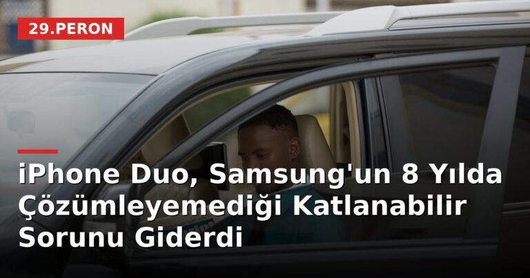 iPhone Duo, Samsung'un 8 Yılda Çözümleyemediği Katlanabilir Sorunu Giderdi