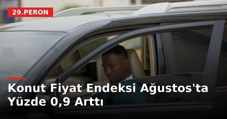 Konut Fiyat Endeksi Ağustos'ta Yüzde 0,9 Arttı