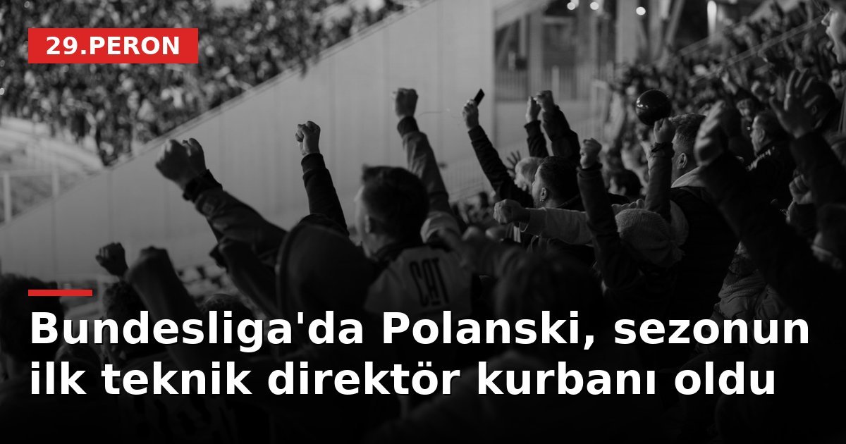 Bundesliga'da Polanski, sezonun ilk teknik direktör kurbanı oldu