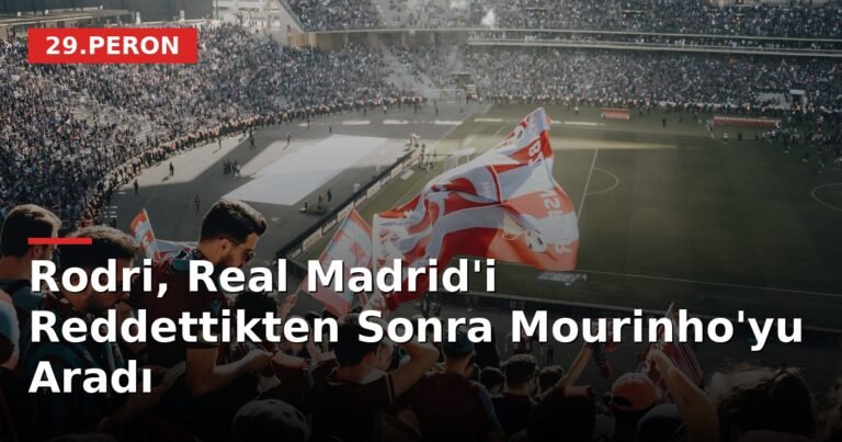 Rodri, Real Madrid'i Reddettikten Sonra Mourinho'yu Aradı