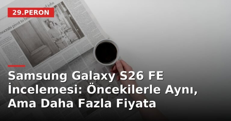 Samsung Galaxy S26 FE İncelemesi: Öncekilerle Aynı, Ama Daha Fazla Fiyata