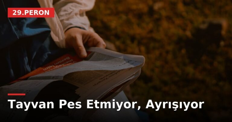 Tayvan Pes Etmiyor, Ayrışıyor