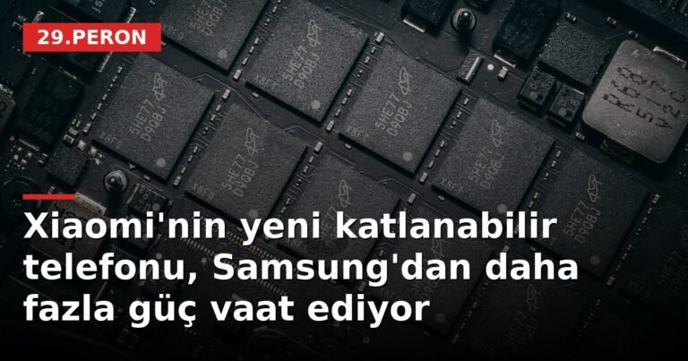 Xiaomi'nin yeni katlanabilir telefonu, Samsung'dan daha fazla güç vaat ediyor