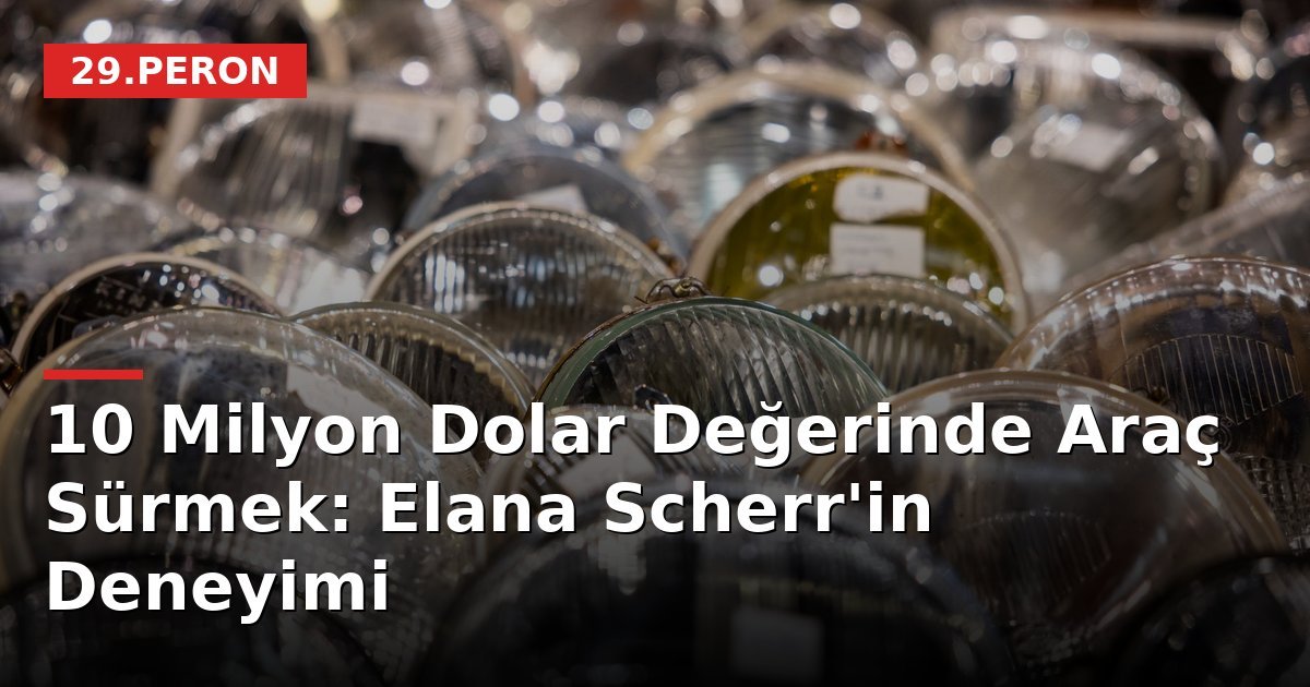 10 Milyon Dolar Değerinde Araç Sürmek: Elana Scherr'in Deneyimi