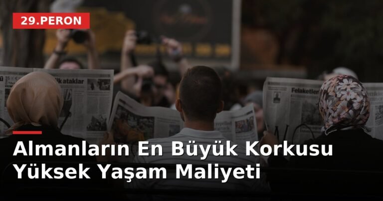 Almanların En Büyük Korkusu Yüksek Yaşam Maliyeti