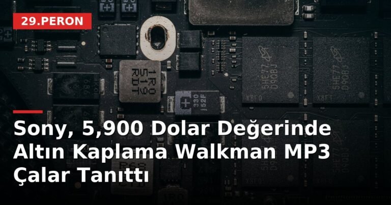 Sony, 5,900 Dolar Değerinde Altın Kaplama Walkman MP3 Çalar Tanıttı