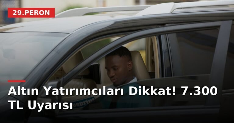 Altın Yatırımcıları Dikkat! 7.300 TL Uyarısı