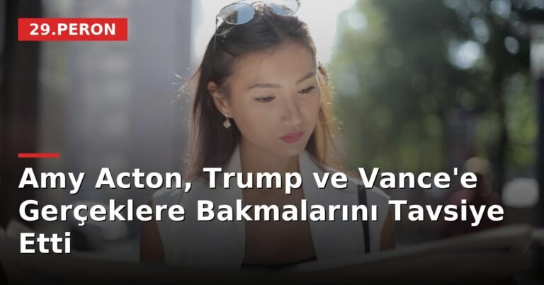 Amy Acton, Trump ve Vance'e Gerçeklere Bakmalarını Tavsiye Etti