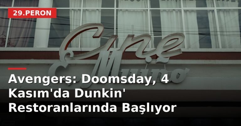 Avengers: Doomsday, 4 Kasım'da Dunkin' Restoranlarında Başlıyor