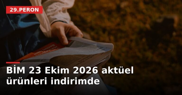 BİM 23 Ekim 2026 aktüel ürünleri indirimde
