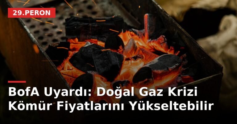 BofA Uyardı: Doğal Gaz Krizi Kömür Fiyatlarını Yükseltebilir