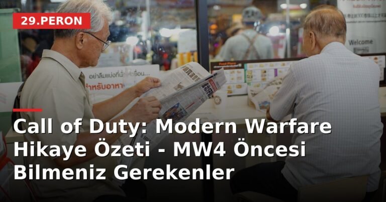 Call of Duty: Modern Warfare Hikaye Özeti - MW4 Öncesi Bilmeniz Gerekenler