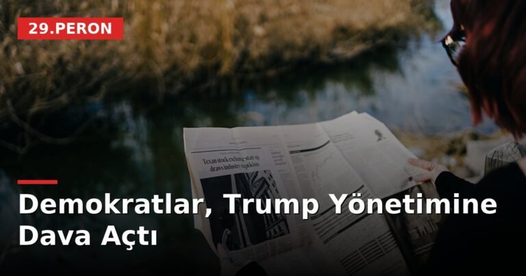Demokratlar, Trump Yönetimine Dava Açtı