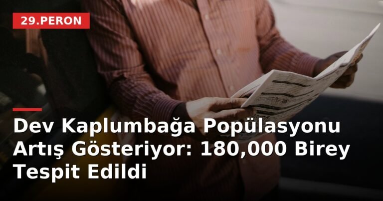 Dev Kaplumbağa Popülasyonu Artış Gösteriyor: 180,000 Birey Tespit Edildi