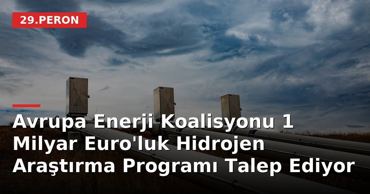 Avrupa Enerji Koalisyonu 1 Milyar Euro'luk Hidrojen Araştırma Programı Talep Ediyor