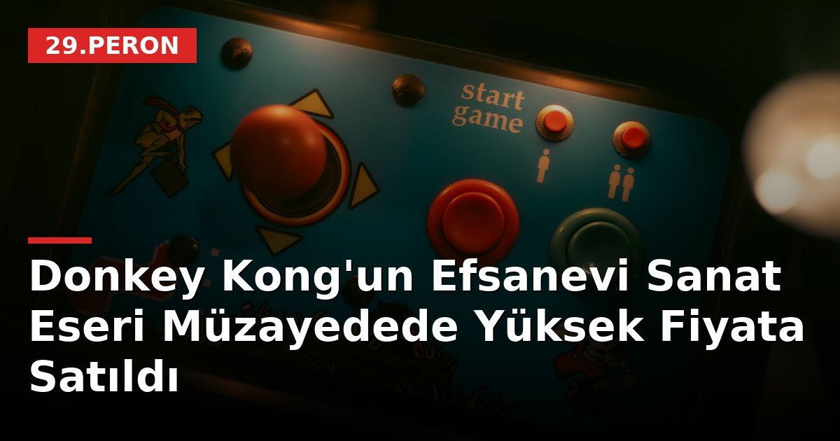 Donkey Kong'un Efsanevi Sanat Eseri Müzayedede Yüksek Fiyata Satıldı