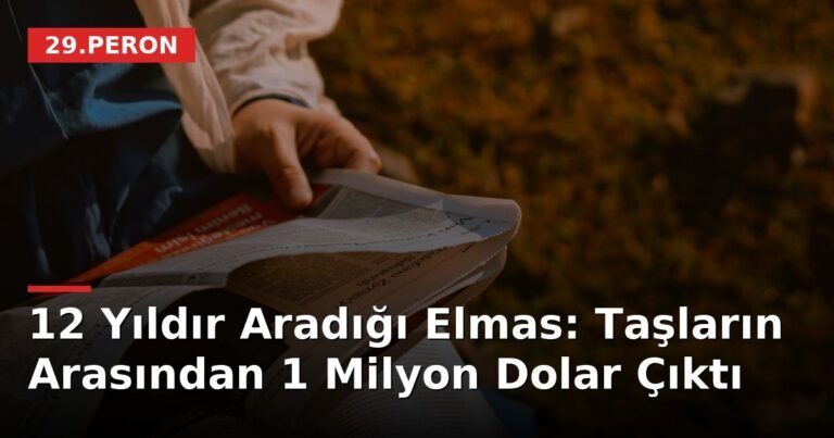 12 Yıldır Aradığı Elmas: Taşların Arasından 1 Milyon Dolar Çıktı