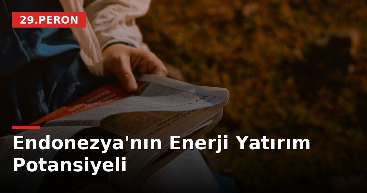 Endonezya'nın Enerji Yatırım Potansiyeli