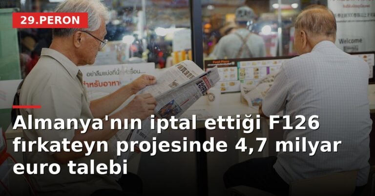 Almanya'nın iptal ettiği F126 fırkateyn projesinde 4,7 milyar euro talebi