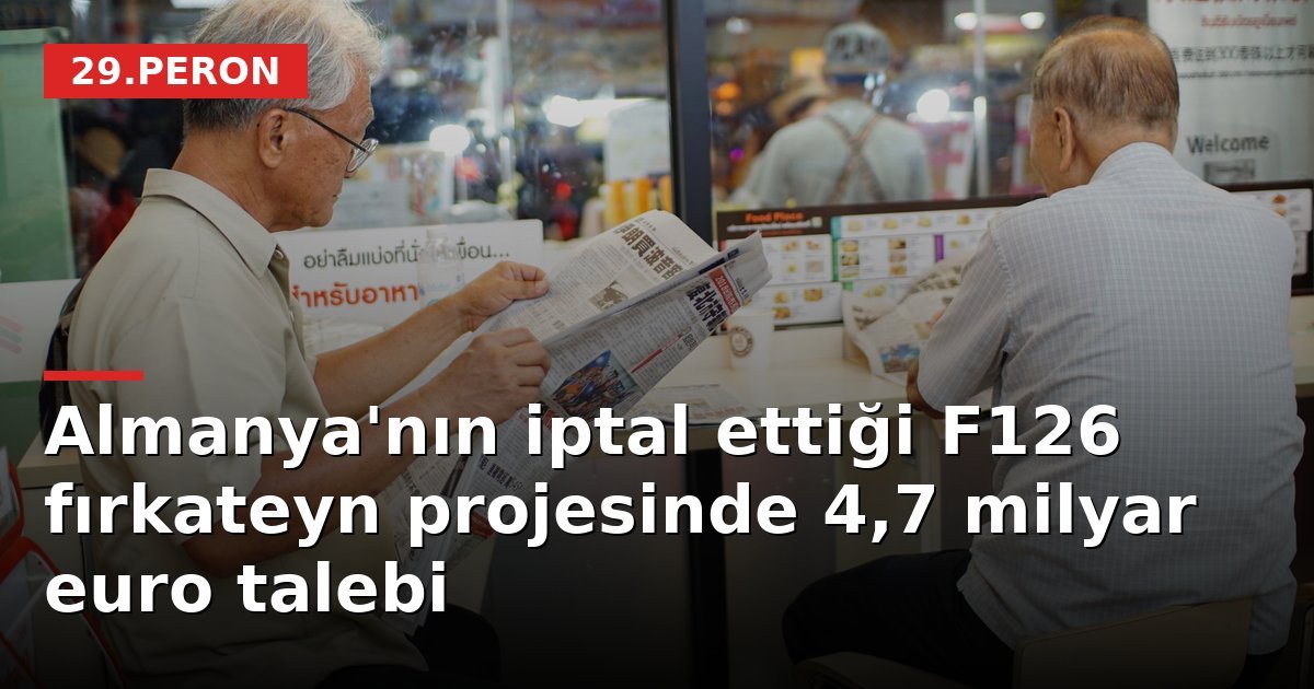 Almanya'nın iptal ettiği F126 fırkateyn projesinde 4,7 milyar euro talebi
