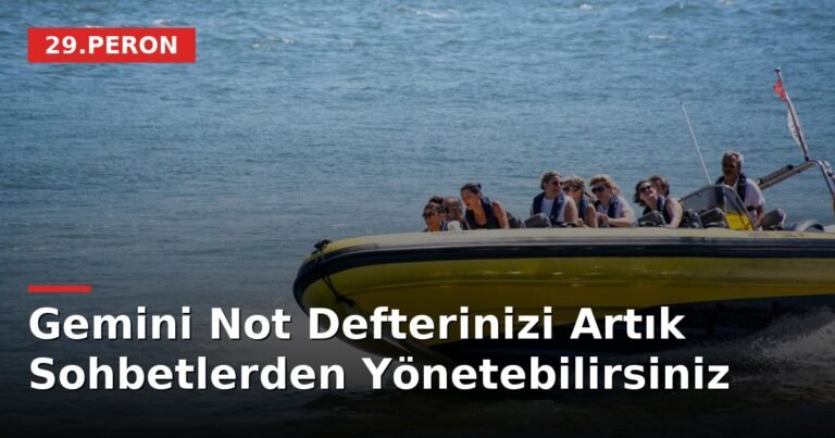 Gemini Not Defterinizi Artık Sohbetlerden Yönetebilirsiniz