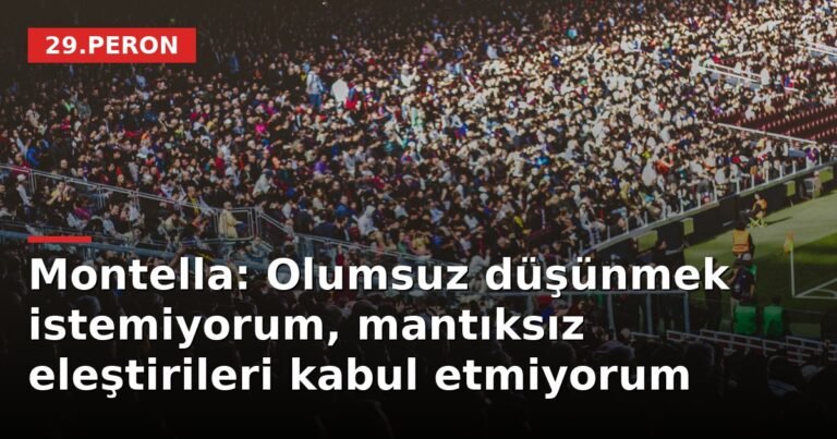 Montella: Olumsuz düşünmek istemiyorum, mantıksız eleştirileri kabul etmiyorum