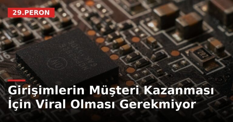 Girişimlerin Müşteri Kazanması İçin Viral Olması Gerekmiyor