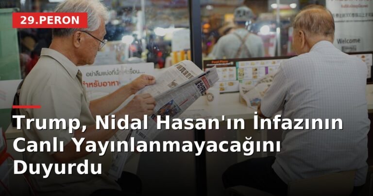 Trump, Nidal Hasan'ın İnfazının Canlı Yayınlanmayacağını Duyurdu