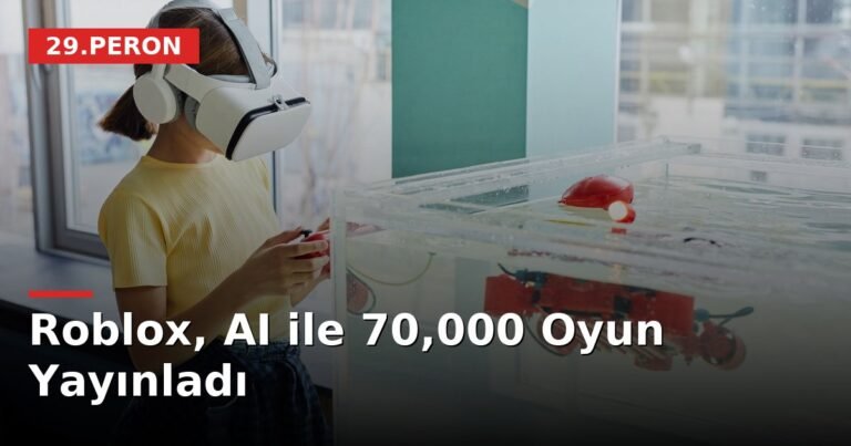 Roblox, AI ile 70,000 Oyun Yayınladı