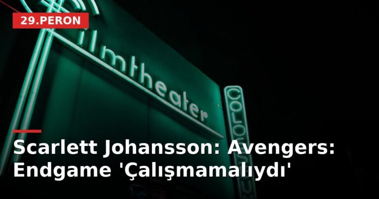 Scarlett Johansson: Avengers: Endgame 'Çalışmamalıydı'
