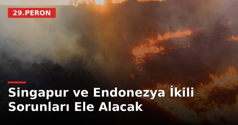 Singapur ve Endonezya İkili Sorunları Ele Alacak