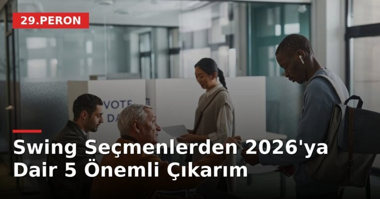 Swing Seçmenlerden 2026'ya Dair 5 Önemli Çıkarım