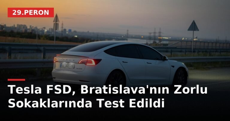 Tesla FSD, Bratislava'nın Zorlu Sokaklarında Test Edildi