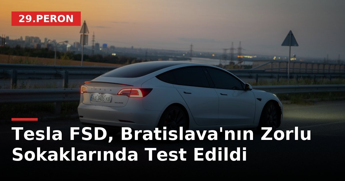 Tesla FSD, Bratislava'nın Zorlu Sokaklarında Test Edildi