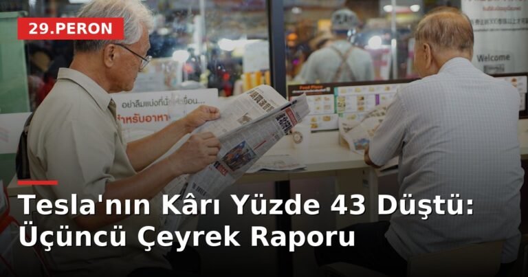 Tesla'nın Kârı Yüzde 43 Düştü: Üçüncü Çeyrek Raporu